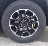 painted alloy wheel