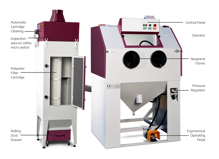 alloy wheel sand blaster cabinet specifications